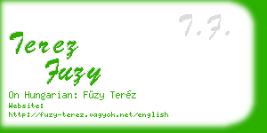 terez fuzy business card