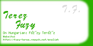 terez fuzy business card